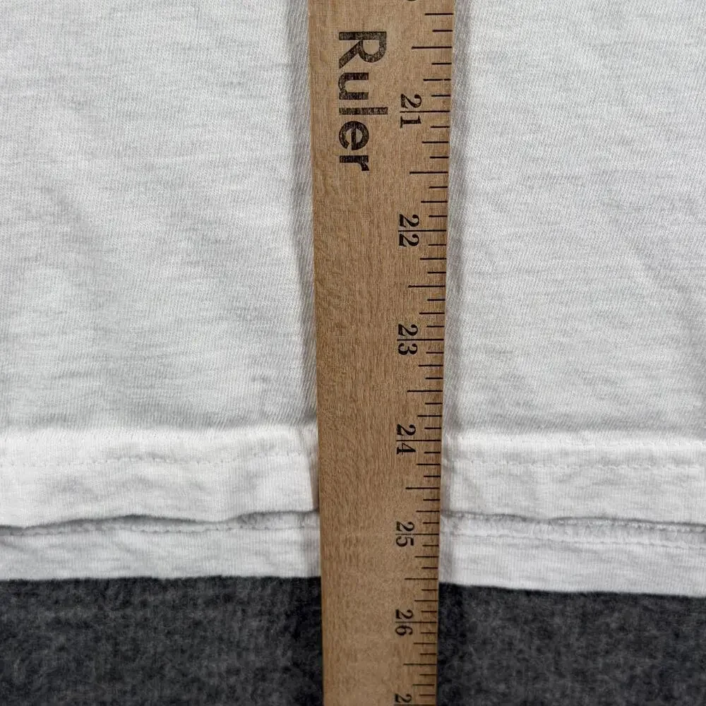 True Religion Shirt Mens Large White Horseshoe Logo Brand Jeans Graphic Tee
